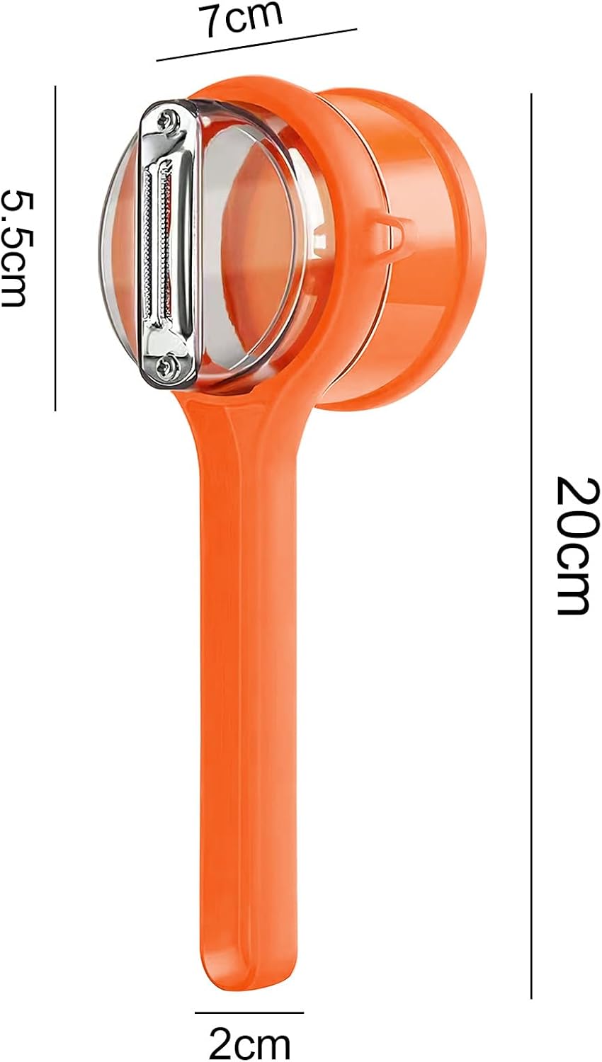 Fruit and Vegetable Multifunctional Peeler with Container Catcher