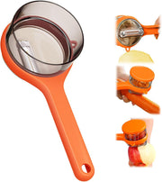 Fruit and Vegetable Multifunctional Peeler with Container Catcher