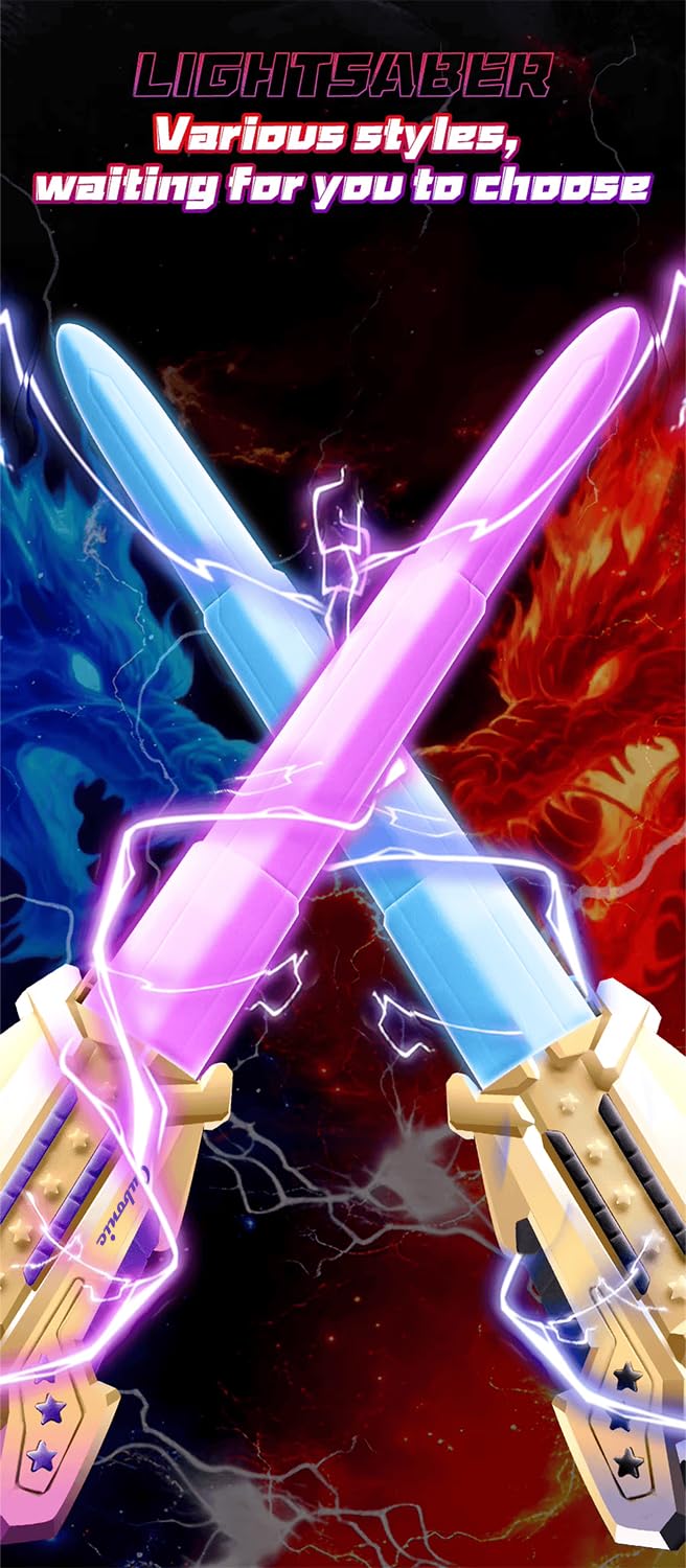 Fire Spin Sword Double-Edged Lightsaber