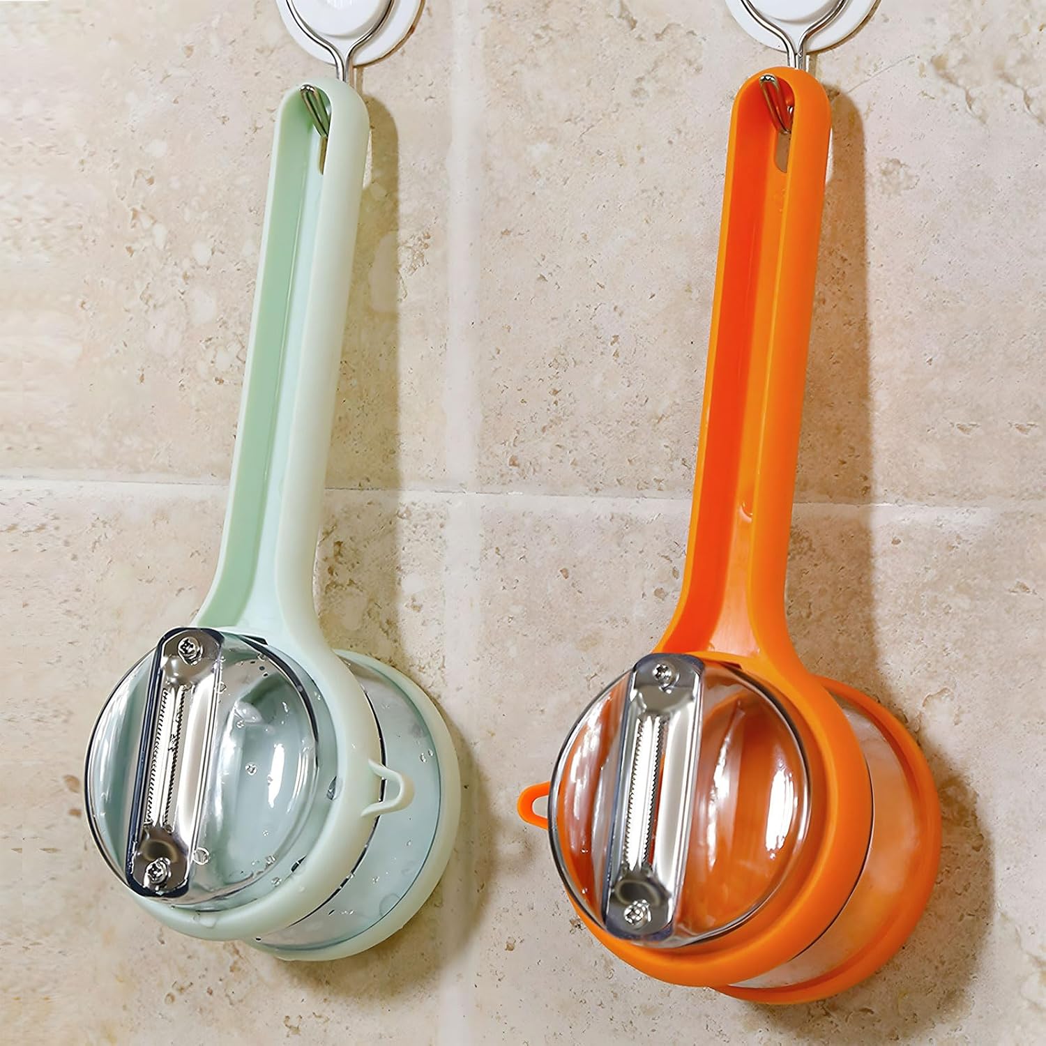 Fruit and Vegetable Multifunctional Peeler with Container Catcher
