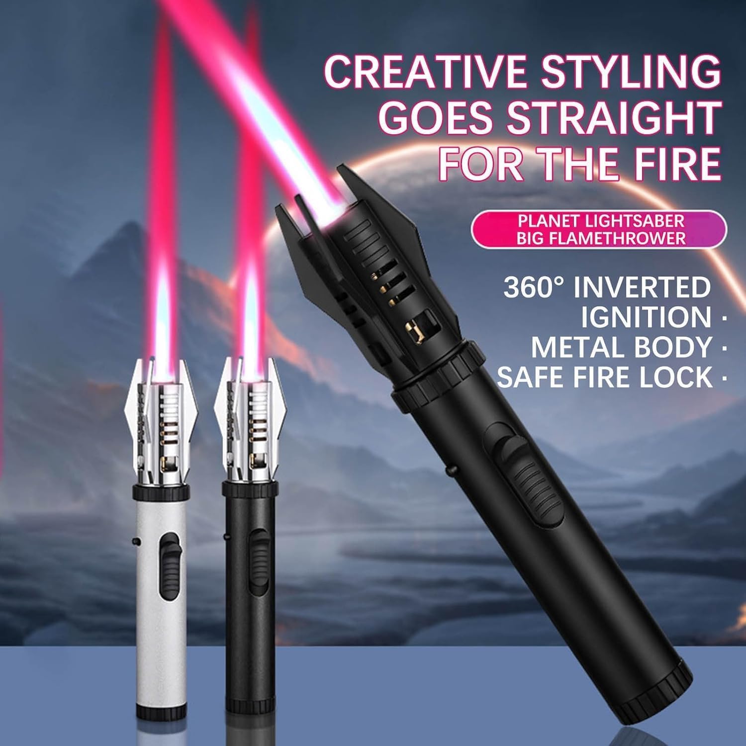 Bright Fire Lighter with Safety Lock