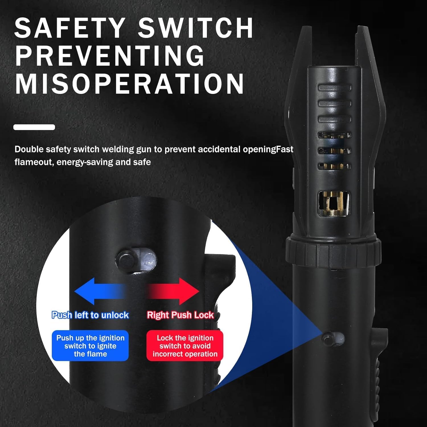 Bright Fire Lighter with Safety Lock