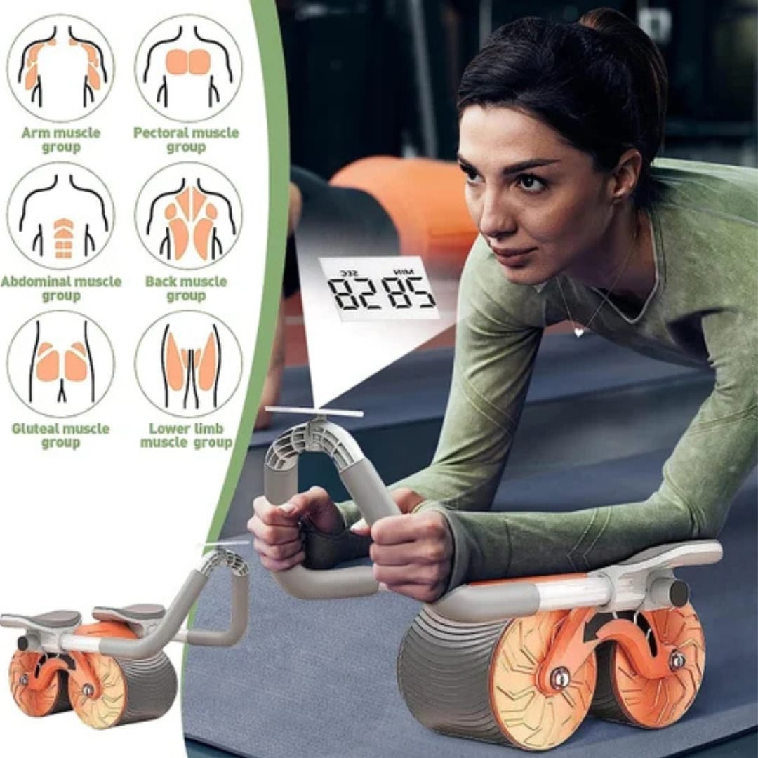 Smart Automatic Rebound Abdominal Wheel – Home Core Training Tool