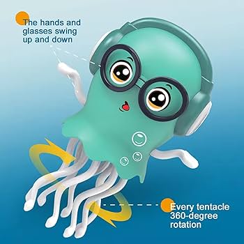 🦑 Dancing Squid & Jellyfish Toy – 2025 New Tummy Time Fun